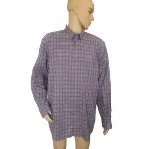 Plaid  Button-Up Shirt size 2XT By ROWM 100% Cotton